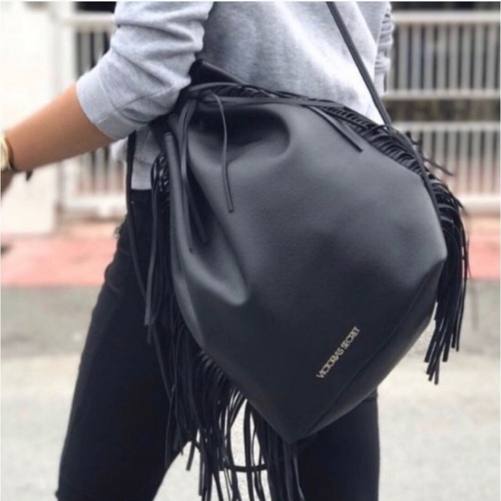 Victoria's‎ Secret Faux Leather Fringe Back… - Picture 2 of 13